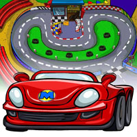 מכונית ספורט אדומה